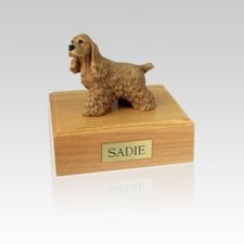 Cocker Spaniel Buff Medium Dog Urn