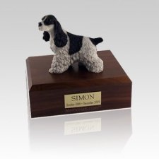 Cocker Spaniel Spotted Medium Dog Urn