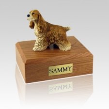 Cocker Spaniel Tan Large Dog Urn