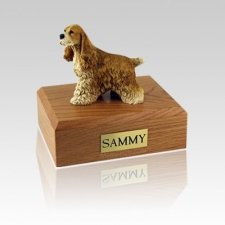 Cocker Spaniel Tan Medium Dog Urn