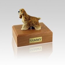 Cocker Spaniel Tan Small Dog Urn