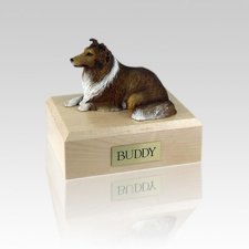 Collie Sable Small Dog Urn