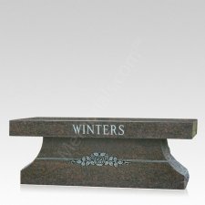 Colonial Granite Cremation Bench