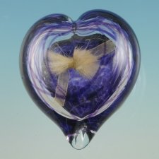 Colorburst Heart Glass Keepsake