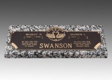 Swans Devotion Grave Marker