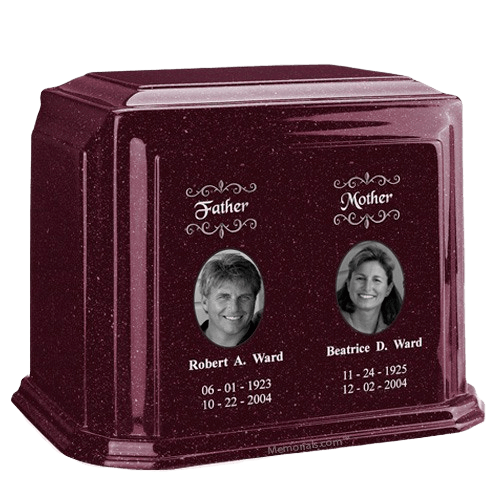 Millennium Burgundy Companion Marble Urn