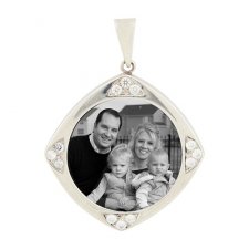 Contempo Silver Etched Pendant