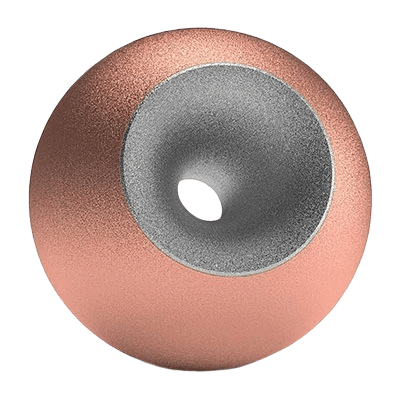 Copper Chrome Sand Orb Urn