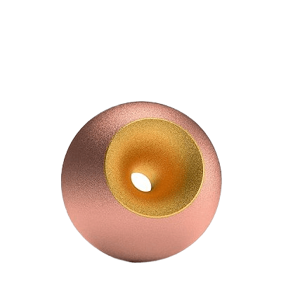 Copper Gold Sand Orb Small Urn