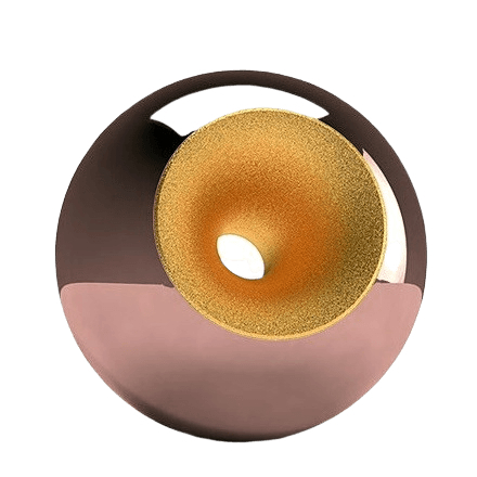 Copper Gold Splice Orb Urns