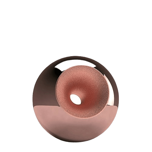 Copper Modern Orb Small Urn