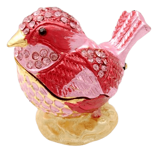 Coral Bird Keepsake Urn