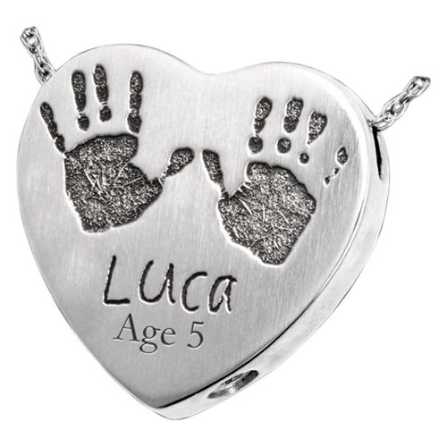 Corazon Silver Cremation Print Keepsake