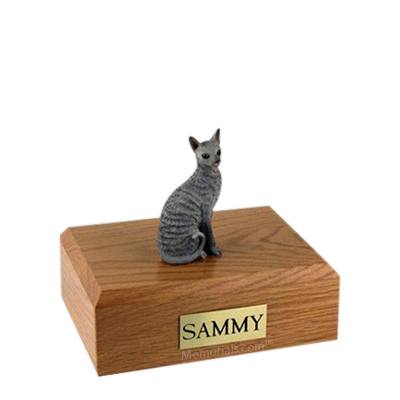 Cornish Rex Blue Small Cat Cremation Urn