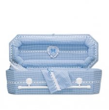 Country Blue Mini Child Casket