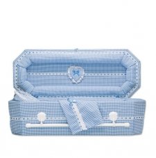 Country Blue Large Child Casket