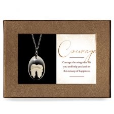 Courage Gift Boxed Angel Pendant