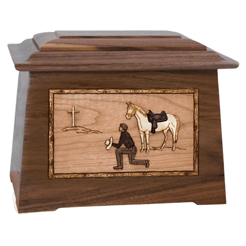 Cowboy Walnut Aristocrat Cremation Urn