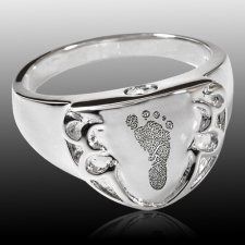 Crest Cremation Print Rings