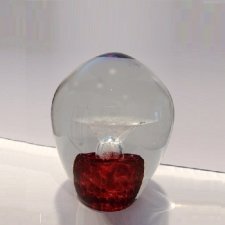 Crimson Geyser Small Glass Cremation Keepsake