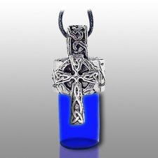 Cross Pet Blue Keepsake Necklace