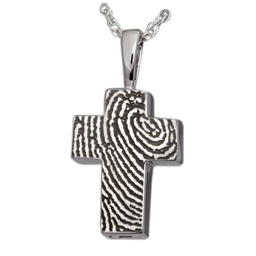 Cross Sterling Cremation Print Keepsake