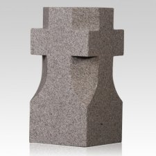 India Red Cross Granite Vase