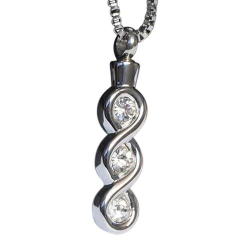 Crystal Cremation Ash Necklace