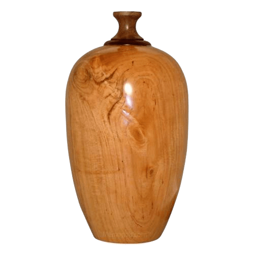 Cupid Wood Cremation Urn