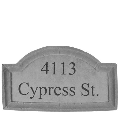 Customized Crescent Large Address Plaque