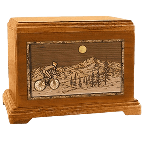 Cycling Mahogany Hampton Cremation Urn