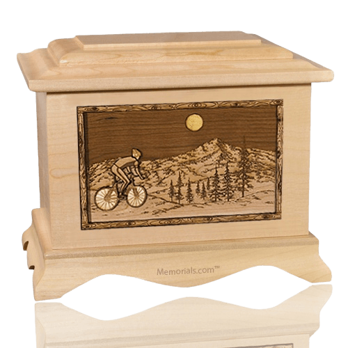 Cycling Maple Cremation Urn