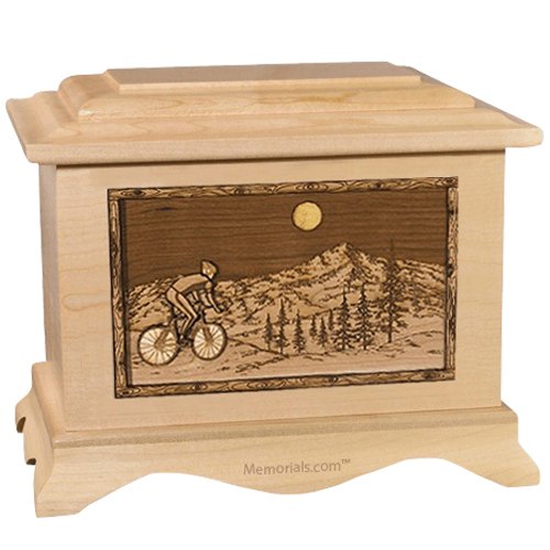 Cycling Maple Cremation Urn