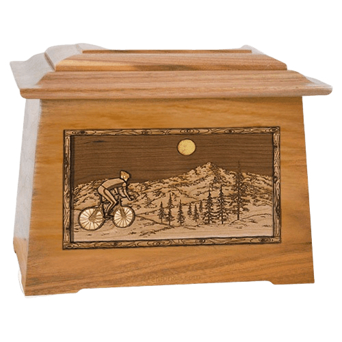 Cycling Oak Aristocrat Cremation Urn