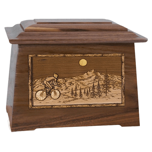 Cycling Walnut Aristocrat Cremation Urn