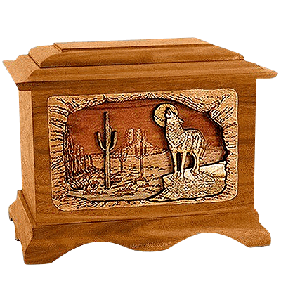Desert Moon Mahogany Cremation Urn for Two
