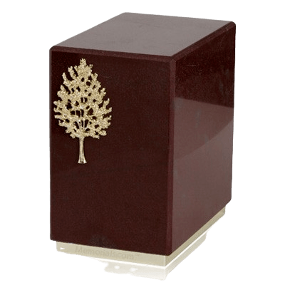 Dignity Rosso Laguna Marble Cremation Urn