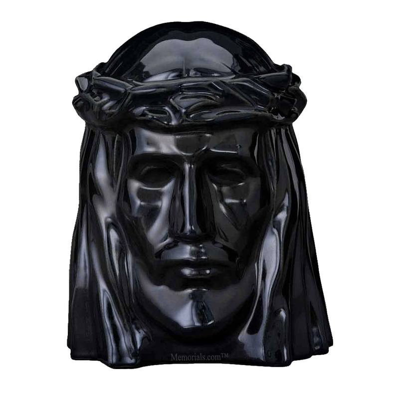 Christ Black Cremation Urns