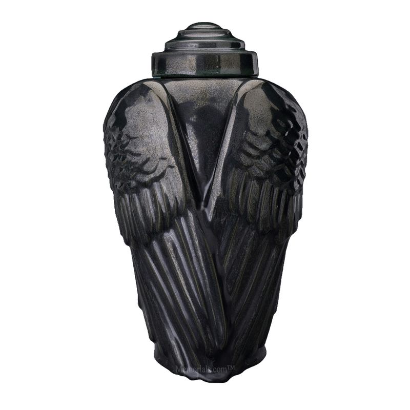 Wings Metallic Cremation Urn 