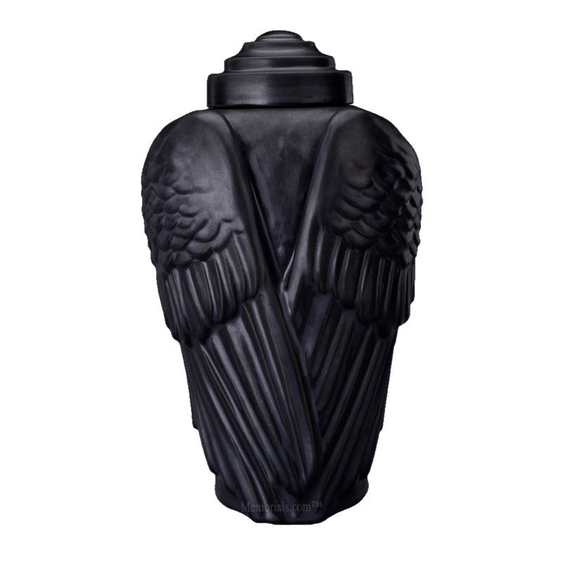 Wings Matte Cremation Urn