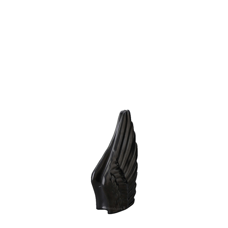 Wings Black Keepsake Urn