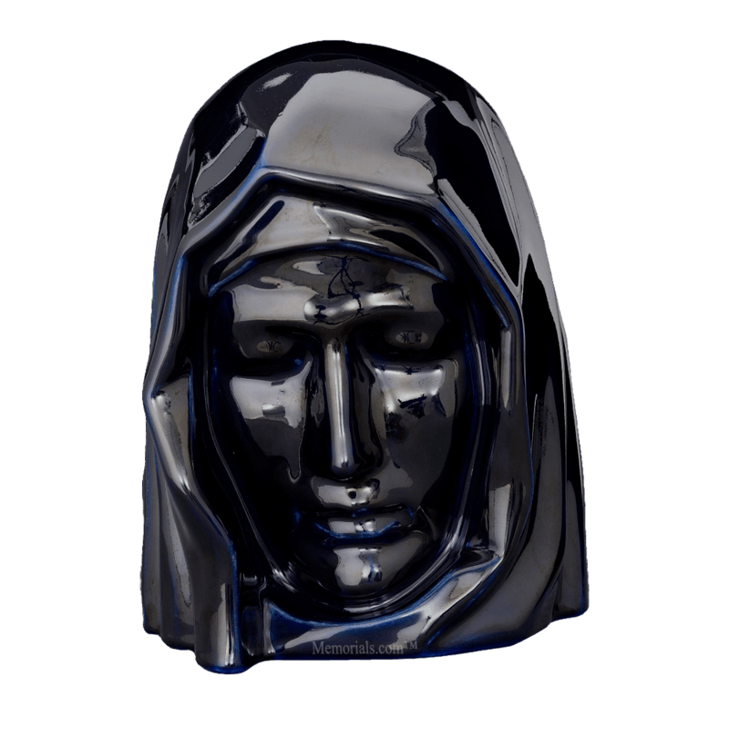 Holy Mother Cobalt Cremation Urn