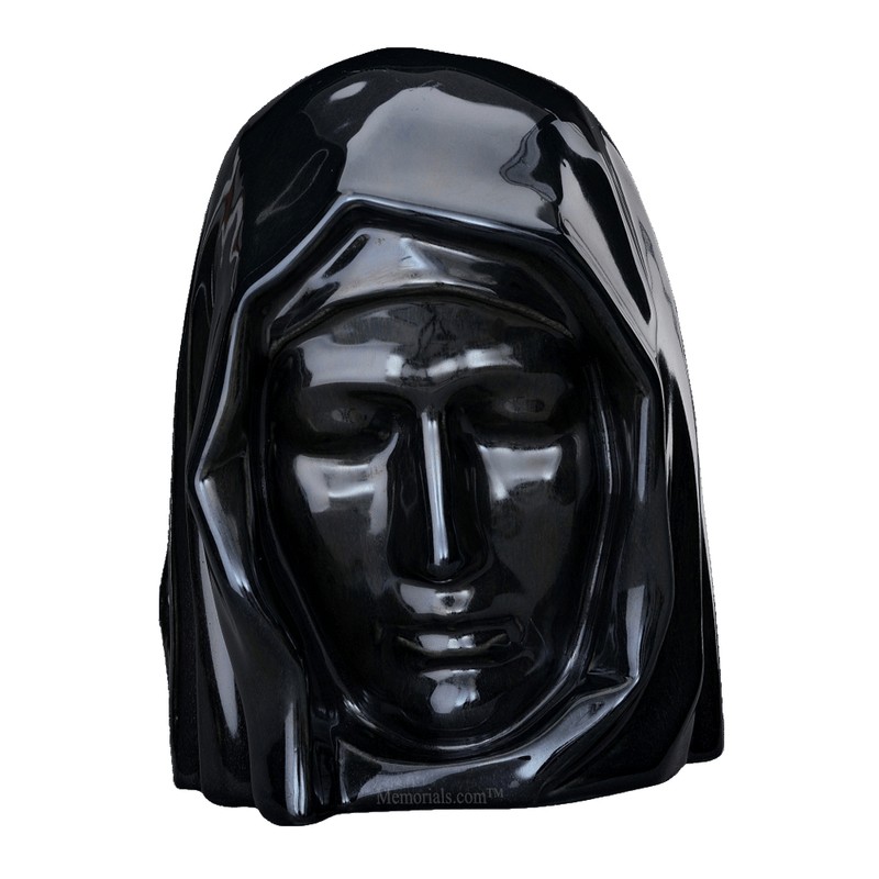 Holy Mother Black Cremation Urns