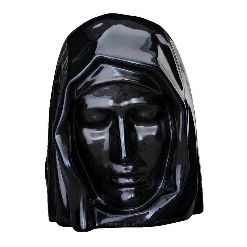 Holy Mother Black Cremation Urn