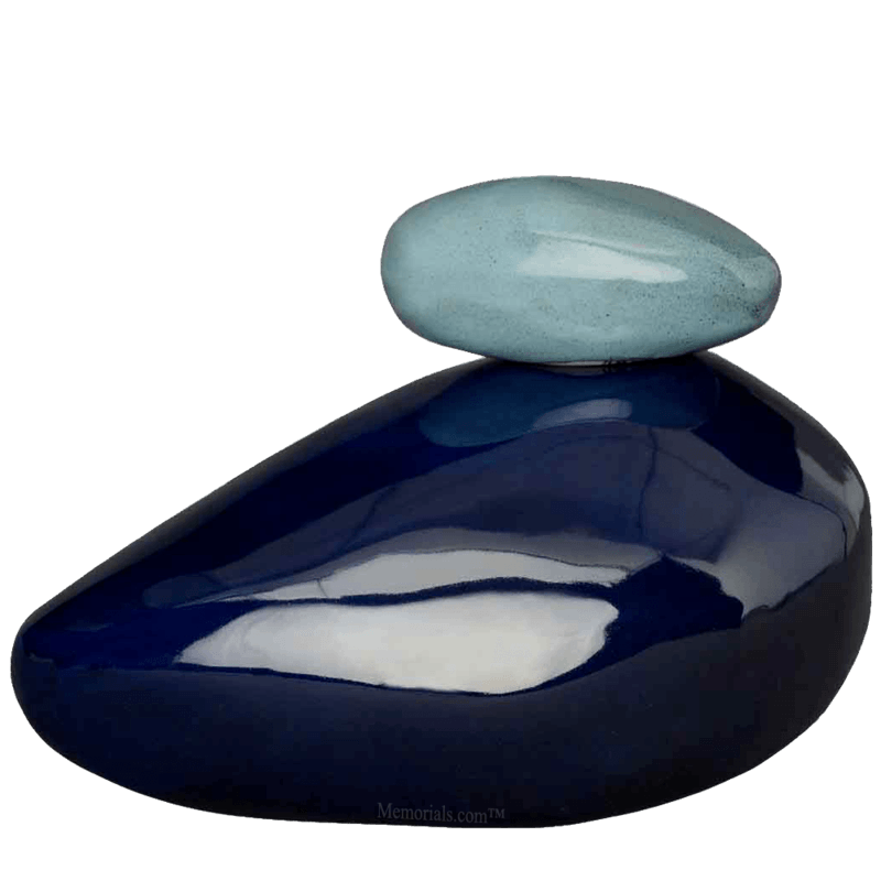 Stone Cobalt Cremation Urns 