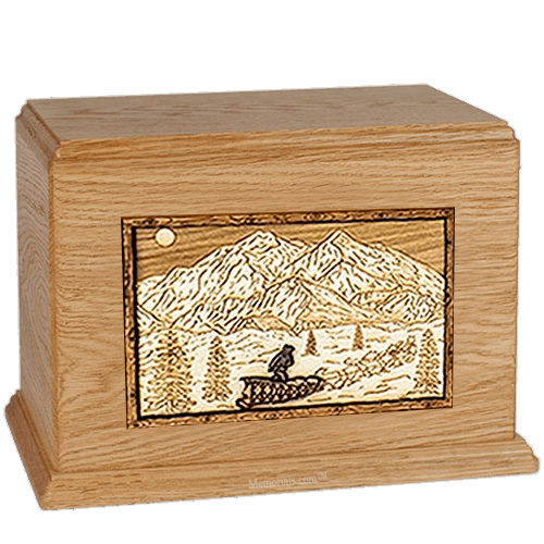 Dogsled Oak Companion Urn