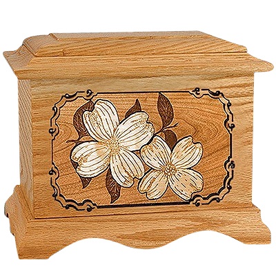 Dogwood Oak Cremation Urn for Two