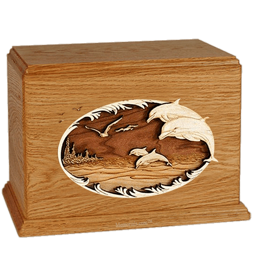 Dolphin Mahogany Companion Urn