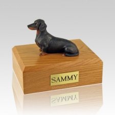 Dachshund Black Guard Dog Urns