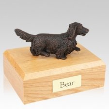 Dachshund Bronze Long-Haired Dog Urns